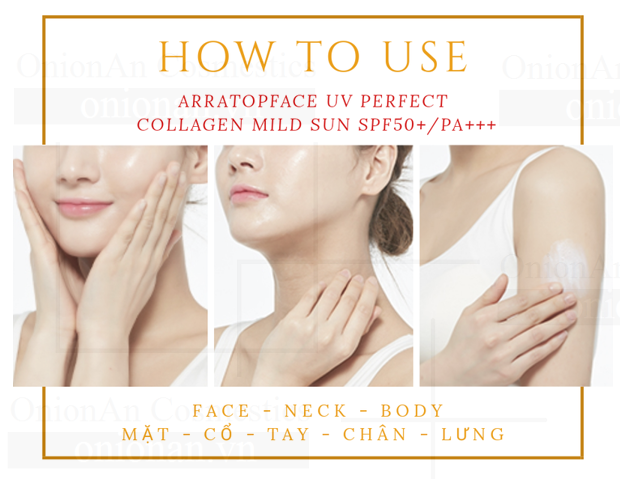 Kem Chống Nắng Top Face UV Perfect Collagen - Mild Sun SPF50+ PA+++